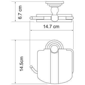 Товар: Держатель туалетной бумаги WasserKRAFT Ammer K-7025 с крышкой Хром матовый - фото 3 Держатель туалетной бумаги WasserKRAFT Ammer K-7025 с крышкой Хром матовый — фото 3, Держатели туалетной бумаги