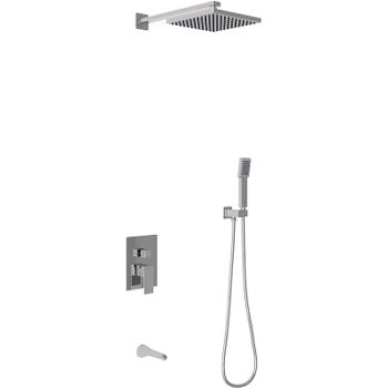 Душевая система Berges Nardis 3S 071005 Хром сильвер — фото 1, Встраиваемые душевые комплекты