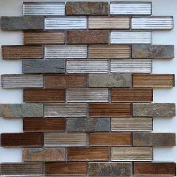 Мозаика Caramelle mosaic Naturelle 8 мм Alcantara Ruggine 26x29,8 см — фото 1, Мозаика