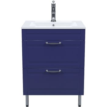 Тумба с раковиной Iddis Oxford 60 OXF60N0i95K Синяя — фото 1, Тумбы с раковиной