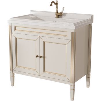 Тумба под раковину Caprigo Albion Promo 90 33319UV-011.VOT.00.20 Бежевая матовая — фото 1, Тумбы под раковину