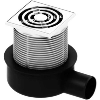 Трап для душа Tece Drainpoint S50 3601050 низкий горизонтальный с декоративной решеткой без фланца — фото 1, Трапы для душа