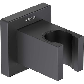 Держатель ручного душа Aquatek AQ2401MB Черный матовый — фото 1, Держатели для душа