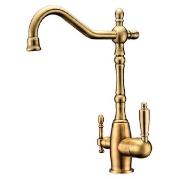 Смеситель для кухни ZorG Sanitary ZR 312 YF-33-BR Бронза — фото 1, Смесители для кухни