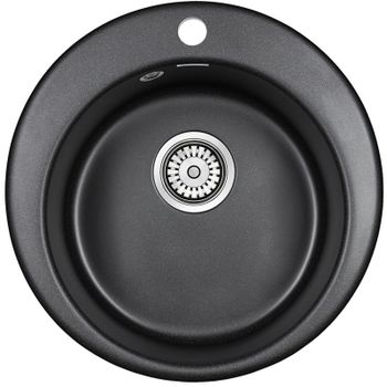Товар: Кухонная мойка Paulmark Gelegen 50 PM404800-BL Черная - фото 1 Кухонная мойка Paulmark Gelegen 50 PM404800-BL Черная — фото 1, Кухонные мойки