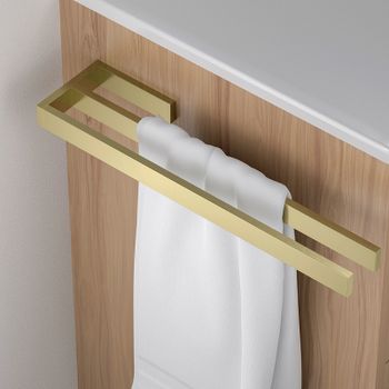 Полотенцедержатель Timo Petruma 15252/17 двойной Золото матовое — фото 2, Полотенцедержатели