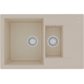 Кухонная мойка Lemark Ramza 760 9910038 Бежевая — фото 1, Кухонные мойки