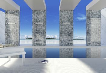 Стеклянная мозаика Togama Antislip Blanco 34х34 см — фото 2, Мозаика