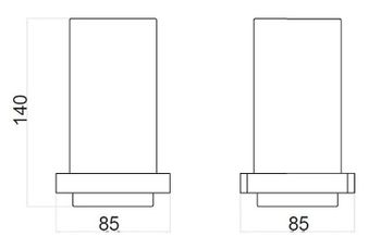 Стакан для зубных щеток Webert Pegaso PE500301010 Золото — фото 2, Стаканы для зубных щеток