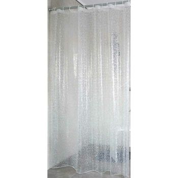 Штора для ванны Ridder Stone 180х200 3106300 полупрозрачная — фото 1, Шторы для ванной