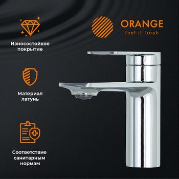 Смеситель для раковины Orange Berni M09-021cr Хром — фото 7, Смесители для раковины