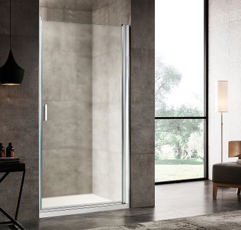 Душевая дверь в нишу River Bosfor 80 МТ 10000001113 профиль Матовый хром стекло матовое — фото 1, Распашные душевые двери