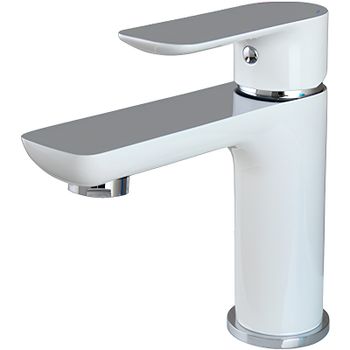 Смеситель для раковины Gappo G48 G1048 Белый Хром — фото 1, Смесители для раковины