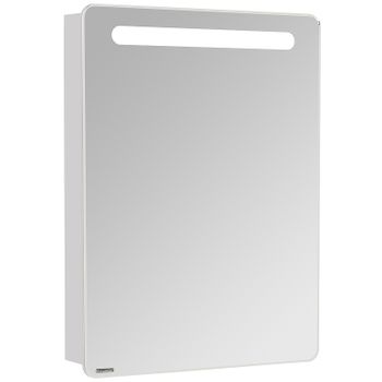 Зеркальный шкаф Aquaton Америна 60 R 1A135302AM01R с подсветкой Белый — фото 1, Зеркальные шкафы в ванную