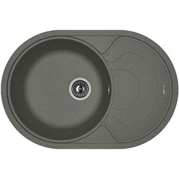 Кухонная мойка Florentina Родос-760 20.140.D0760.102 Черная — фото 1, Кухонные мойки