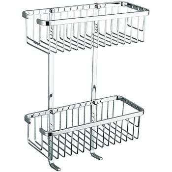 Полка корзина Frap F353-1 Хром — фото 1, Полки для ванной и душа