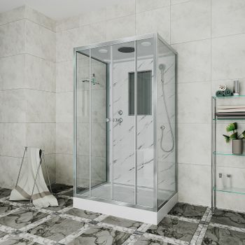 Товар: Душевая кабина Niagara Luxe 120x90 NG-7772QM без гидромассажа - фото 1 Душевая кабина Niagara Luxe 120x90 NG-7772QM без гидромассажа — фото 1, Душевые кабины