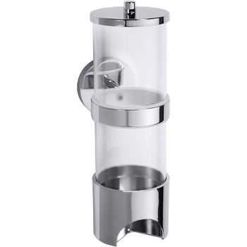 Диспенсер для ватных дисков Bemeta Omega 146503172 Хром — фото 1, Органайзеры для ватных дисков