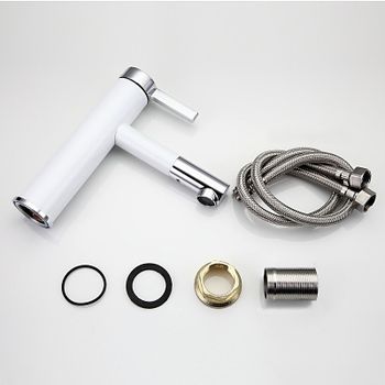 Товар: Смеситель для раковины Frap H52 F1052-14 Белый Хром - фото 7 Смеситель для раковины Frap H52 F1052-14 Белый Хром — фото 7, Смесители для раковины