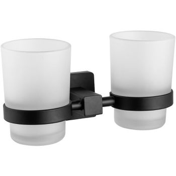 Стакан для зубных щеток Haiba HB8908 двойной Черный матовый — фото 1, Стаканы для зубных щеток