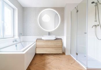 Зеркало BelBagno 100 SPC-RNG-1000-LED-TCH-WARM с подсветкой с подогревом с сенсорным выключателем — фото 5, Зеркала в ванную комнату