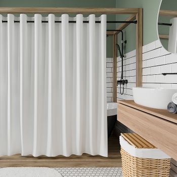 Штора для ванны WasserKRAFT Vils 200х200 SC-10202 Белая — фото 1, Шторы для ванной