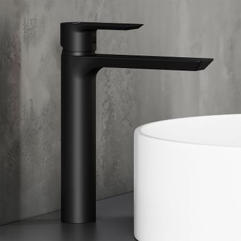 Смеситель для раковины Damixa Apollo 470250300 Черный матовый — фото 2, Смесители для раковины