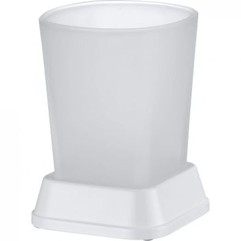 Стакан для зубных щеток WasserKRAFT Amper K-5428W Белый — фото 1, Стаканы для зубных щеток