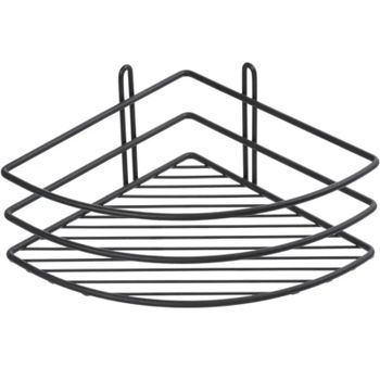 Полка корзина Fixsen FX-710B-1 угловая Черная — фото 1, Полки для ванной и душа