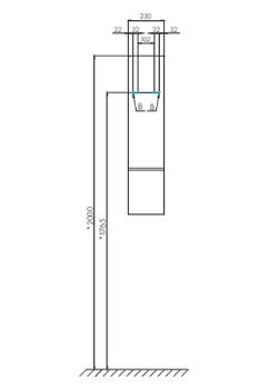 Подвесной шкаф Aquaton Мишель 23 1A244303MIX30 Дуб рустикальный Фьорд — фото 6, Шкафы для ванной
