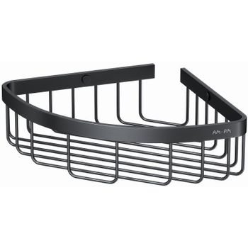 Полка корзина AM.PM Sense L A7452122 угловая Черная матовая — фото 1, Полки для ванной и душа