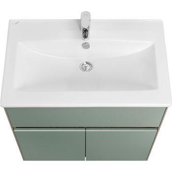 Тумба под раковину Aquaton Форест 75 1A278301FR9C0 Дуб рошелье Сумеречный голубой — фото 2, Тумбы под раковину