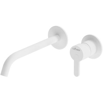 Смеситель для раковины Cezares Leaf LEAF-BLI2-BIO Белый матовый — фото 1, Смесители для раковины