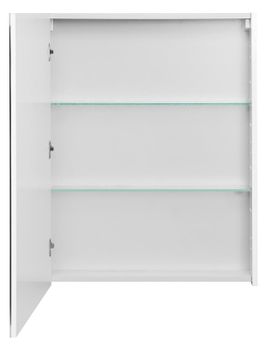 Зеркальный шкаф Aquaton Нортон 65 1A249102NT010 Белый глянец — фото 2, Зеркальные шкафы в ванную