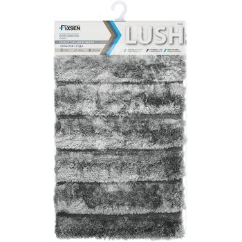 Коврик для ванной комнаты Fixsen Lush FX-9001K 50х80 Серый — фото 2, Коврики для ванной комнаты