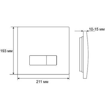 Клавиша смыва Grossman Classic 800.T1.04.310.310 Золото матовое — фото 5, Кнопки смыва