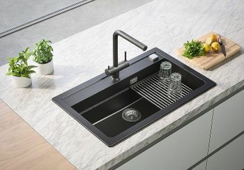 Кухонная мойка Alveus Granital Atrox 40 Carbon G91 790x500 1140447 Угольная — фото 5, Кухонные мойки