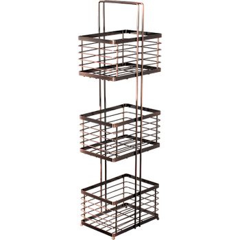 Напольная полка Fixsen Antik FX-852 Бронза — фото 1, Полки для ванной и душа