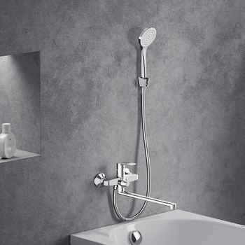 Смеситель для ванны Damixa Eclipse 2.0 489500000 универсальный Хром — фото 2, Смеситель для ванны