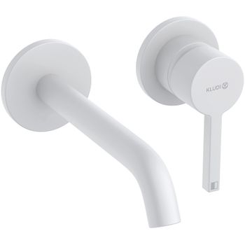 Смеситель для раковины Kludi Nova Fonte Pura 202445315 Белый матовый — фото 1, Смесители для раковины