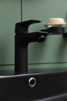 Смеситель для раковины Aquanet Static AF330-10B 261820 Черный матовый — фото 5, Смесители для раковины