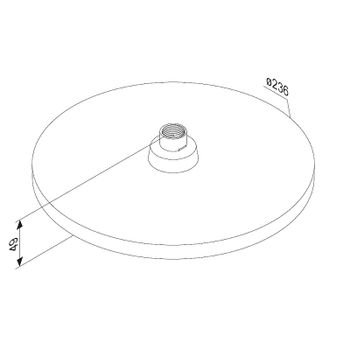 Верхний душ Damixa Apollo 947050000 Хром — фото 4, Верхние души
