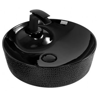 Раковина-чаша CeramaLux 45 D1306H004 Черная — фото 1, Раковины накладные