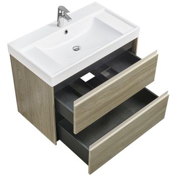 Тумба под раковину Roca Ona 80 A857630511 подвесная Темный вяз — фото 3, Тумбы под раковину