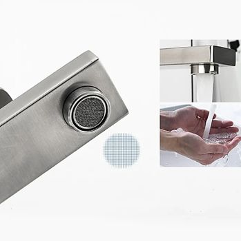 Смеситель для раковины Frap H804 F10804 Нержавеющая сталь — фото 7, Смесители для раковины