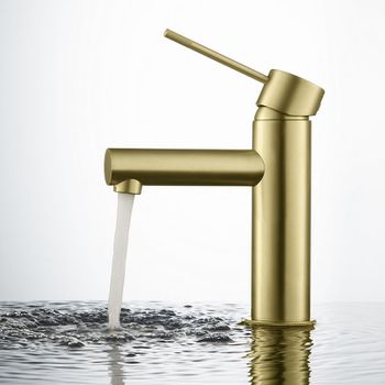 Смеситель для раковины Timo Saona 2361/17F Золото матовое — фото 2, Смесители для раковины