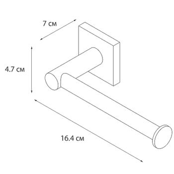 Держатель туалетной бумаги Fixsen Lux Satin FX-16010A Сатин — фото 3, Держатели туалетной бумаги