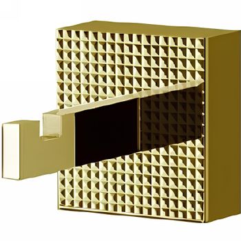 Крючок Cezares Prizma PRIZMA-HK1-03/24 Золото 24 карат — фото 1, Крючки для полотенец