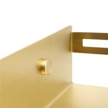 Металлическая полка Fixsen Hotel FX-31003H Золото-сатин — фото 2, Полки для ванной и душа