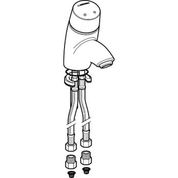 Смеситель для раковины Geberit HyTronic 115.721.21.1 Глянцевый хром — фото 2, Смесители для раковины